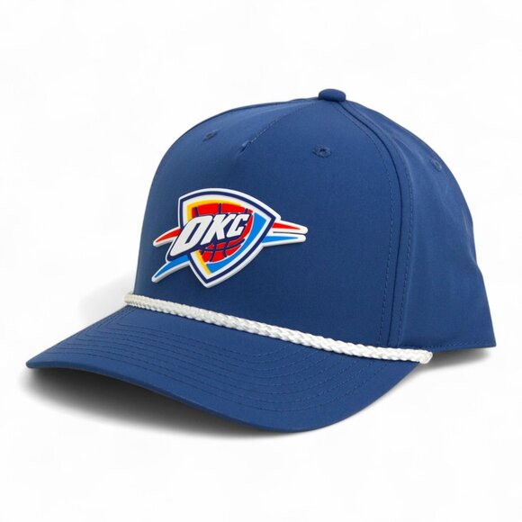 Oklahoma City Thunder 3D Five Panel Classic Rope Hat- Light Blue/ White - Picture 1 of 3